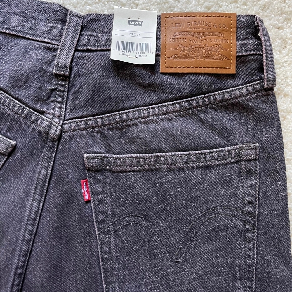 NWT Levi's Premium Ribcage Straight Ankle Women's Jeans Tinted Sky Size 29/27 - Picture 9 of 14